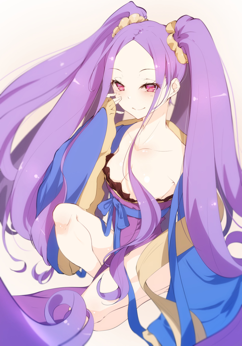 1girl, assassin_of_the_nocturnal_castle, bangs, blush, breasts, cleavage, fate/grand_order, fate_(series)