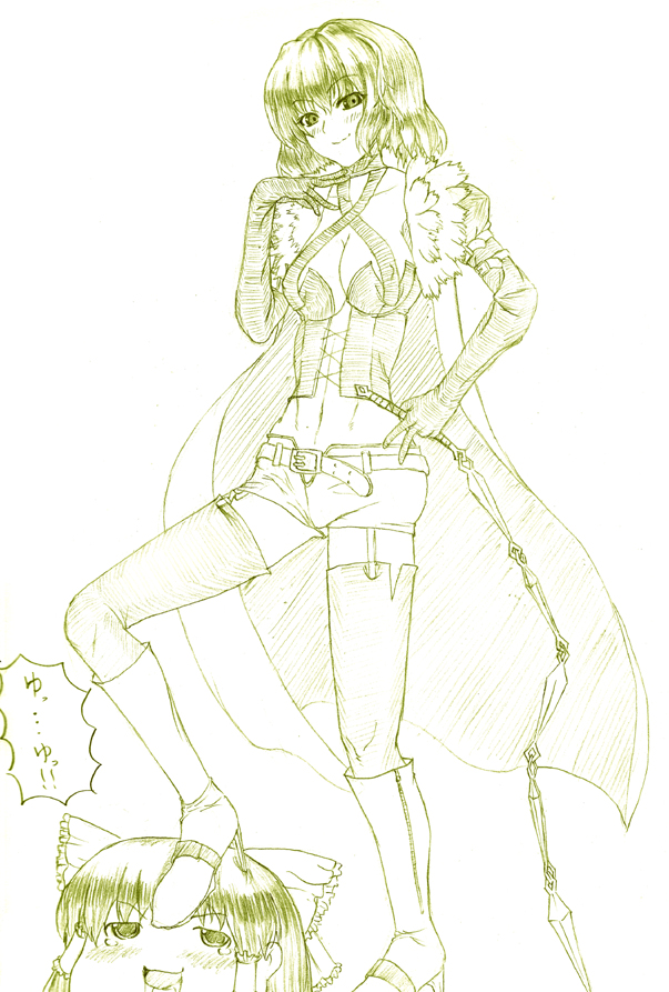 boots, bow, breasts, bustier, cleavage, cosplay, dark_hunter, dark_hunter_(cosplay)