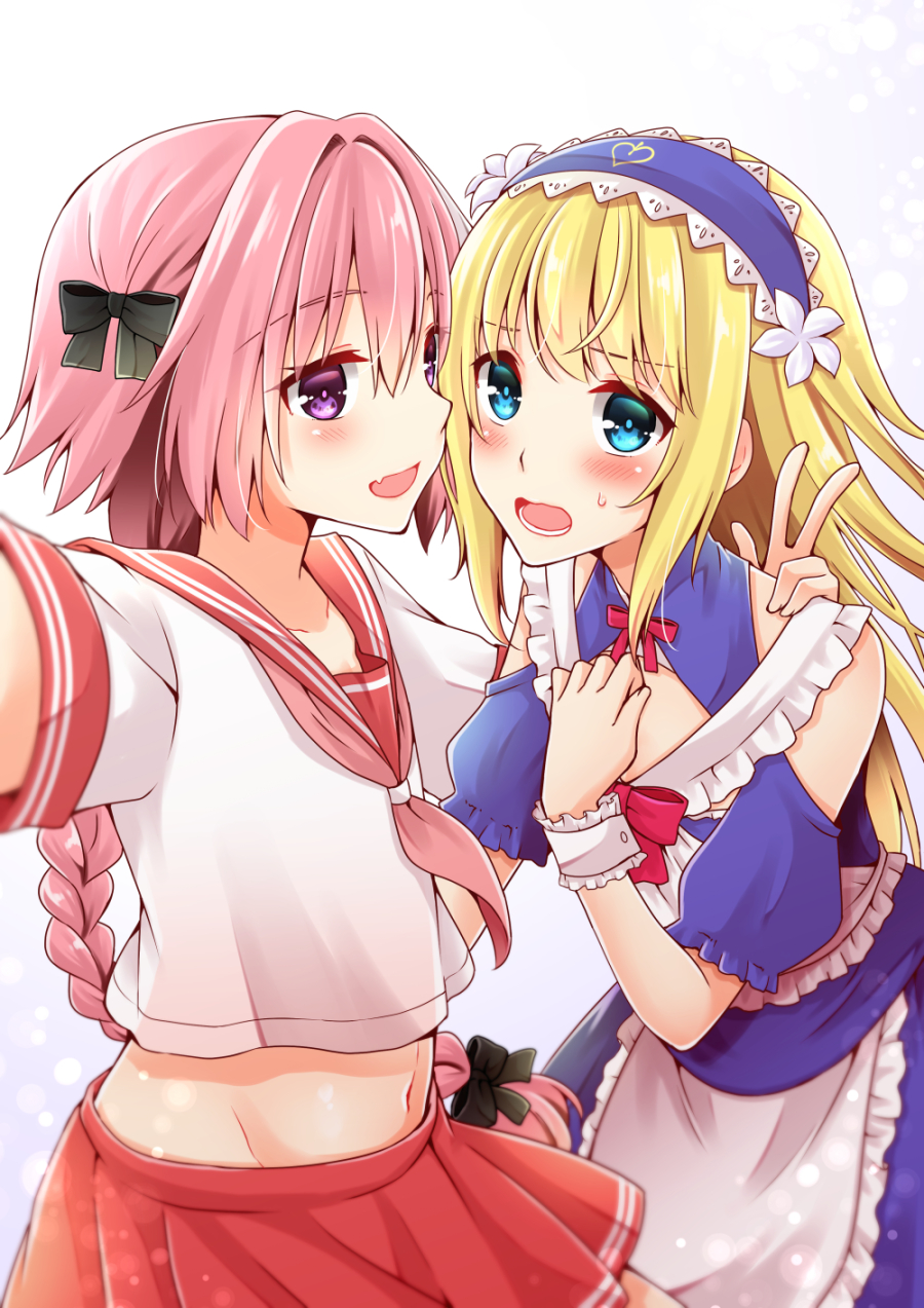 1boy, androgynous, black_ribbon, blonde_hair, blue_eyes, blue_hairband, blush, braid