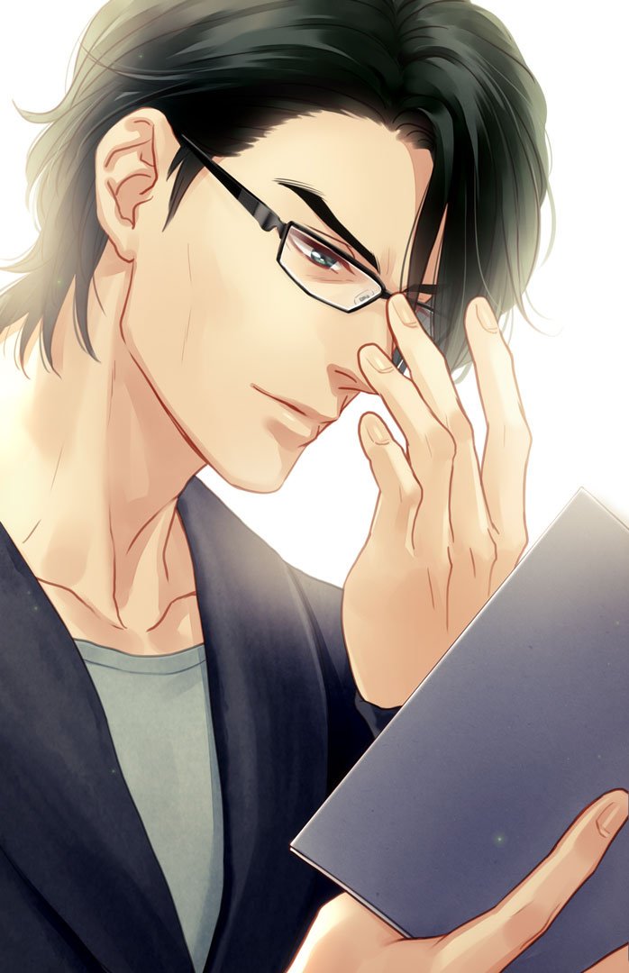 amatsu_nagi, black_hair, green_eyes, kuga_touji, tsumikui