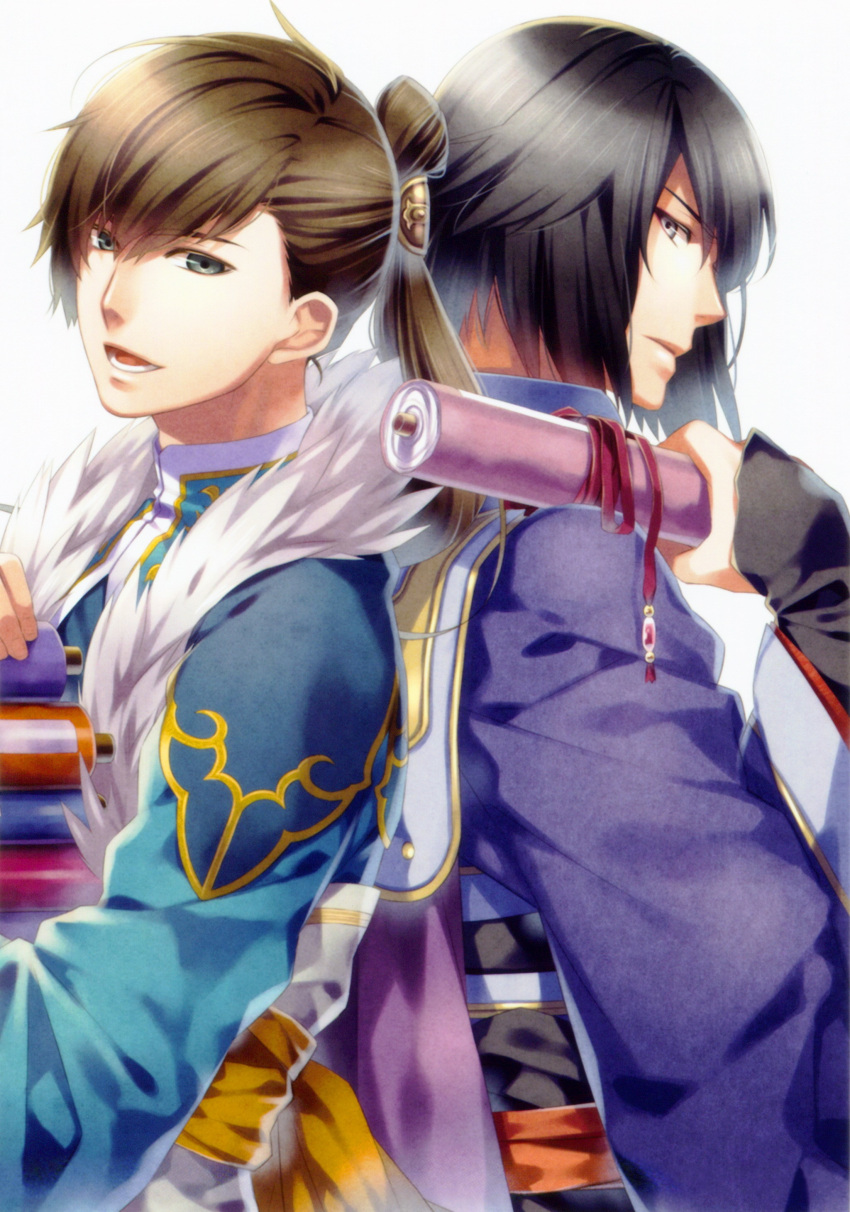 brown_hair, chouun_(jyuzaengi), green_eyes, jyuzaengi, sousou_(jyuzaengi), teita