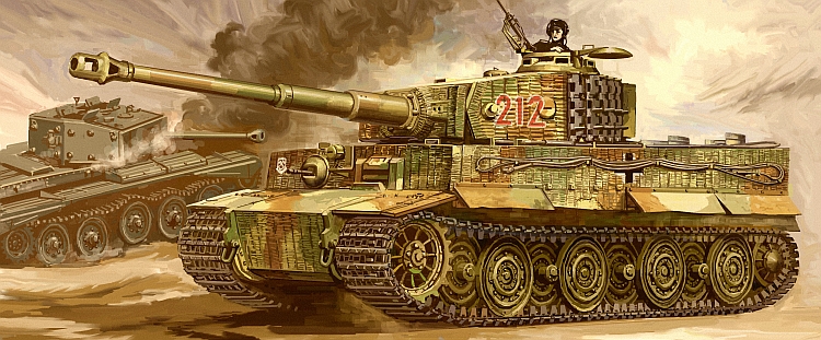 1boy, cromwell_(tank), ground_vehicle, gun, machine_gun, military, military_vehicle, motor_vehicle