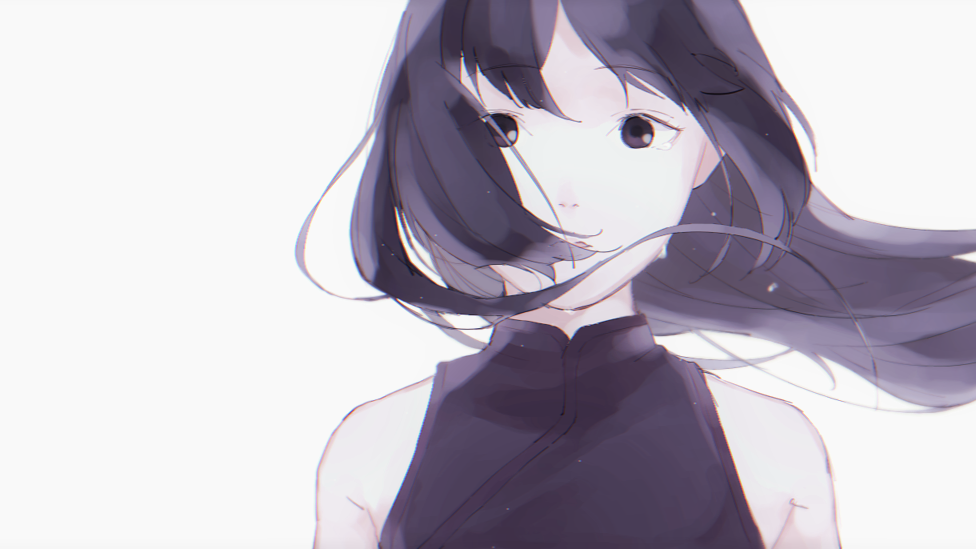 1girl, boruto:_naruto_next_generations, crying, kakei_sumire, long_hair, meitarou, purple_hair, solo