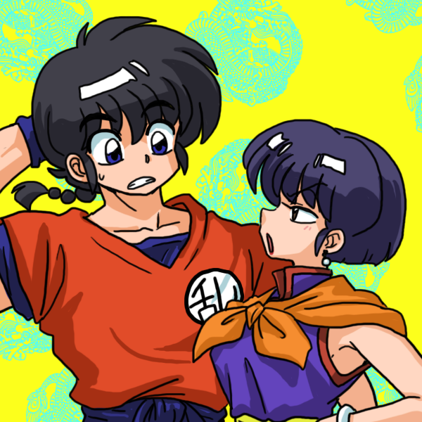 chi-chi_(dragon_ball), chi-chi_(dragon_ball)_(cosplay), cosplay, dragon_ball, ranma_1/2, saotome_ranma, son_gokuu, son_gokuu_(cosplay)