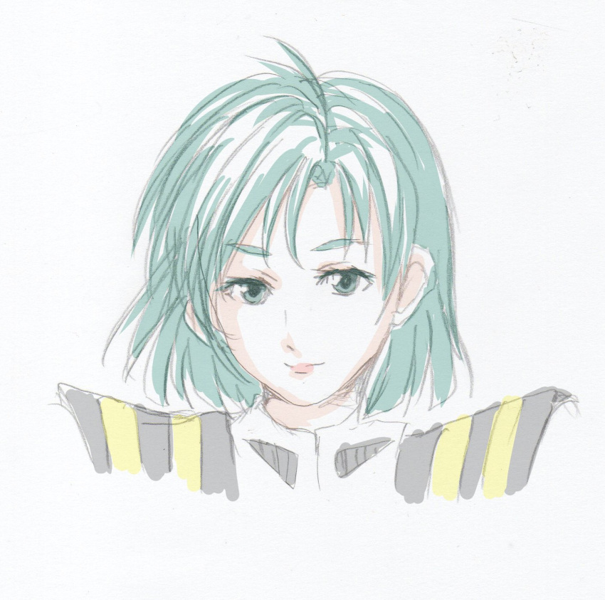 green_eyes, green_hair, highres, komillia_maria_jenius, koolannad, macross, macross:_do_you_remember_love?, portrait