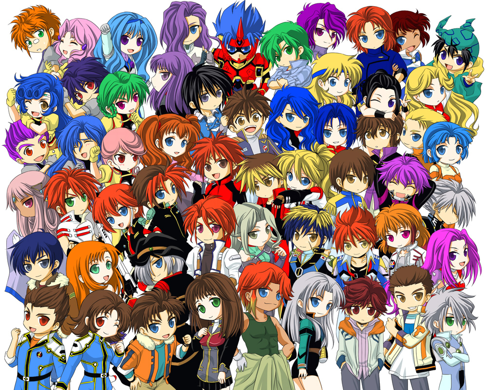 6+girls, absolutely_everyone, akimi_akatsuki_(female), akimi_akatsuki_(male), annotated, arado_balanga, ariel_org, arklight_blue, arwynn_dorstein, axel_almer, brad_skywind, brooklyn_luckfield, calvina_coulange, chibi, cliana_rimskaya, cobray_gordon, endless_frontier, everyone, excellen_browning, fighter_roar, fiona_gureden, folka_albark, gilliam_yeager, grace_urigin, harken_browning, hector_madison, hugo_medio, ibis_douglas, ingram_prisken, irm_kazahara, irmgult_kazahara, joshua_radcliffe, kazuma_ardygun, keigo_cruz_ferdinand, keiji_tachibana, kouta_azuma, kusuha_mizuha, kyousuke_nanbu, lamia_loveless, lenonjayce_starlord, leona_garstein, lune_zoldark, manami_hamill, masaki_andoh, mina_likering, multiple_boys, multiple_girls, musica_fareden, name_characters, patricia_hackman, rand_travis, raul_gureden, real_robot_battle_line, real_robot_regiment, ricarla_borgnine, ring_mao, rio_meilong, ryoto_hikawa, ryouto_hikawa, ryusei_date, ryuusei_date, sanger_zonvolt, selain_meneth, selena_recital, setsuko_ohara, shiwa_(utaha), shu_shirakawa, shuu_shirakawa, super_deformed, super_robot_taisen_scramble_commander_the_2nd, super_robot_wars, super_robot_wars_64, super_robot_wars_advance, super_robot_wars_advanced_portable, super_robot_wars_compact_3, super_robot_wars_destiny, super_robot_wars_f, super_robot_wars_gc, super_robot_wars_impact, super_robot_wars_judgement, super_robot_wars_mx, super_robot_wars_og_saga_mugen_no_frontier, super_robot_wars_original_generation, super_robot_wars_original_generation_gaiden, super_robot_wars_reversal, super_robot_wars_the_lord_of_elemental, super_robot_wars_w, super_robot_wars_z, tasuku_shinguji, the_2nd_super_robot_wars_alpha, the_3rd_super_robot_wars_alpha, the_great_battle, touma_kanou, touya_shiun, viletta_badam, yuuki_jaggar, yuuki_jegunan, zengar_zombolt
