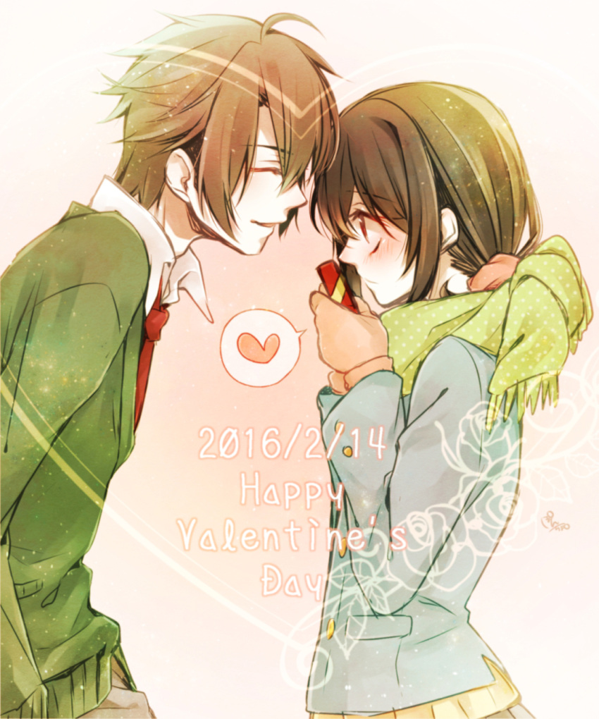 brown_eyes, brown_hair, hakuouki_shinsengumi_kitan, okita_souji_(hakuouki), poncho_49, yukimura_chizuru