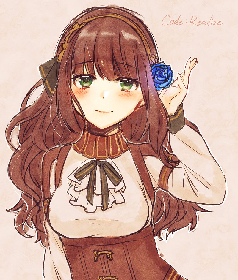 brown_hair, cardia_(code:_realize), code:_realize, green_eyes, moyui_(myi_005)
