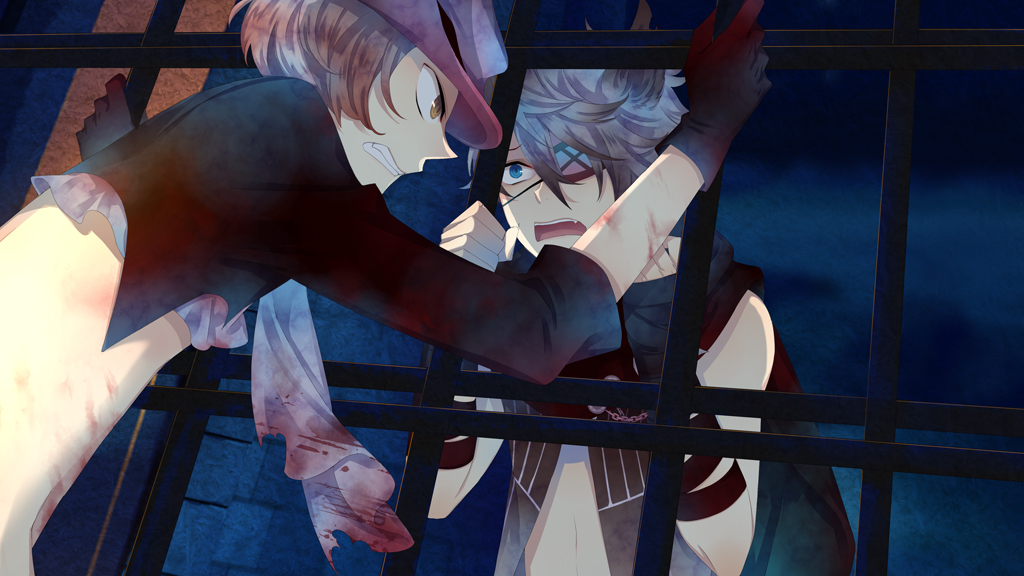 black_wolves_saga, blue_eyes, grey_hair, guillan_guinor, kuroyuki, rath_vogart