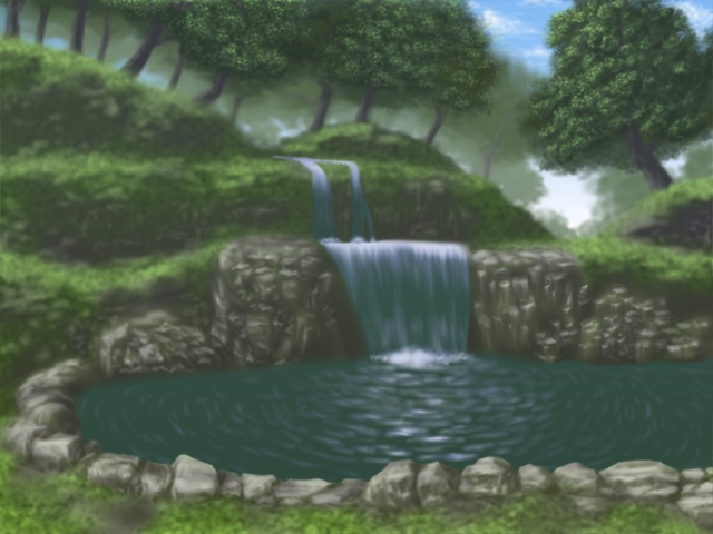 640x480, nature, no_humans, pond, scenery, water, waterfall