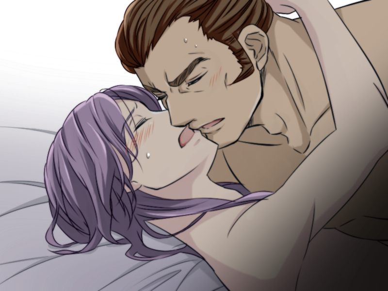 2boys, blush, brown_hair, closed_eyes, fire_emblem, fire_emblem_echoes:_mou_hitori_no_eiyuuou, incipient_kiss, kakiko210