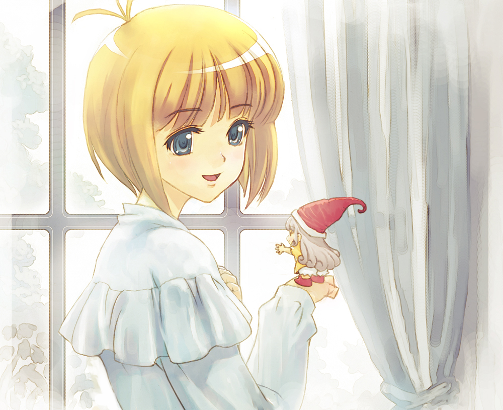 blue_eyes, bob_cut, doll, faux_traditional_media, hat, hirokiku, marielle, marielle_lugran