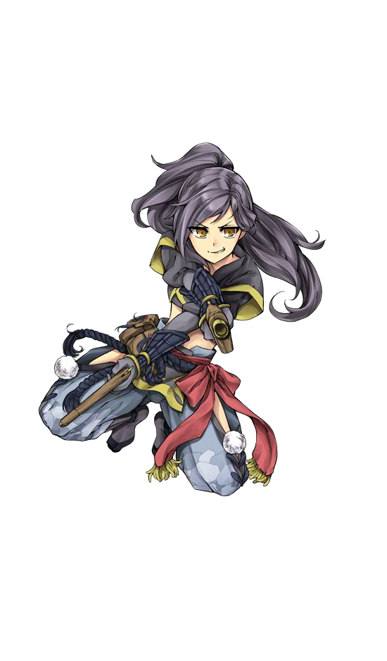 1girl, antique_firearm, ayasugi_tsubaki, fingerless_gloves, firearm, full_body, gloves, gun