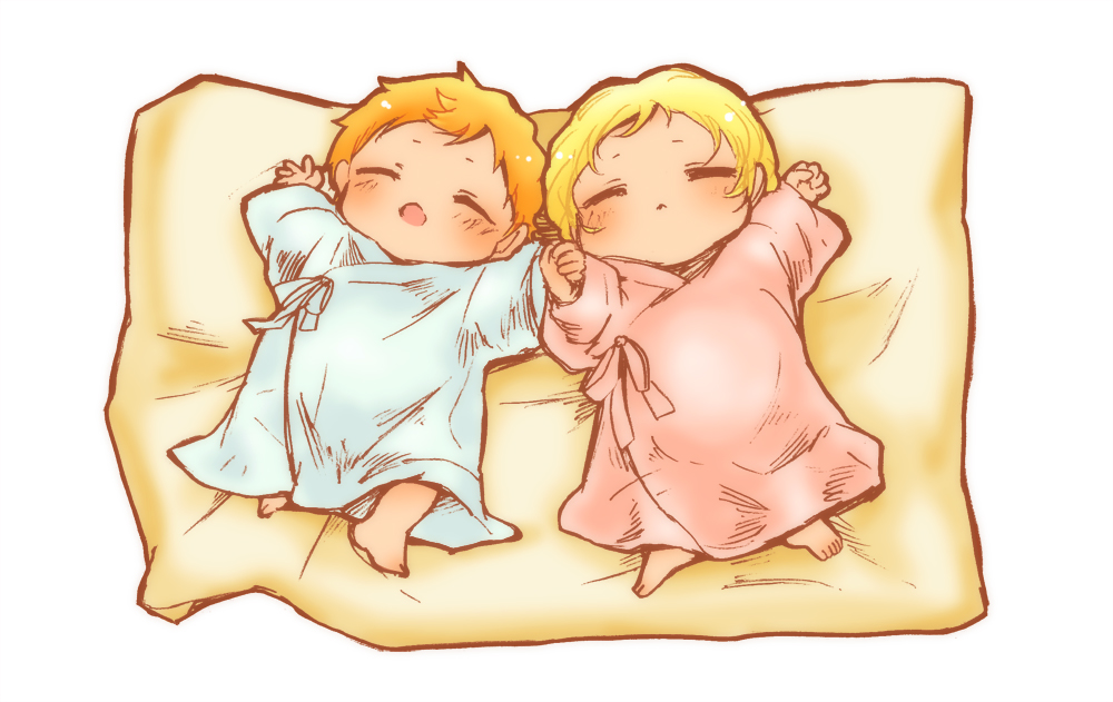 baby, hard, kingdom_hearts, namine, roxas, sleeping