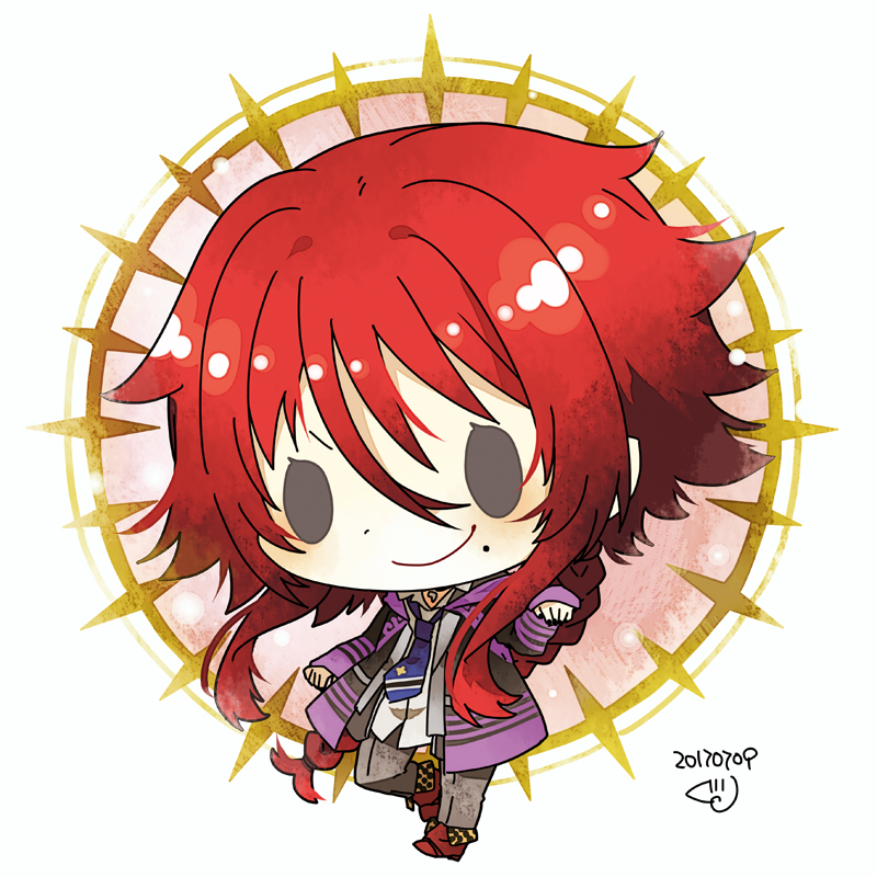 grey_eyes, guri_(artist), kamigami_no_asobi, loki_laevatein, red_hair