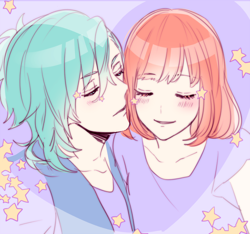 blue_eyes, blue_hair, mikaze_ai, nanami_haruka, syrup_san, uta_no_prince-sama