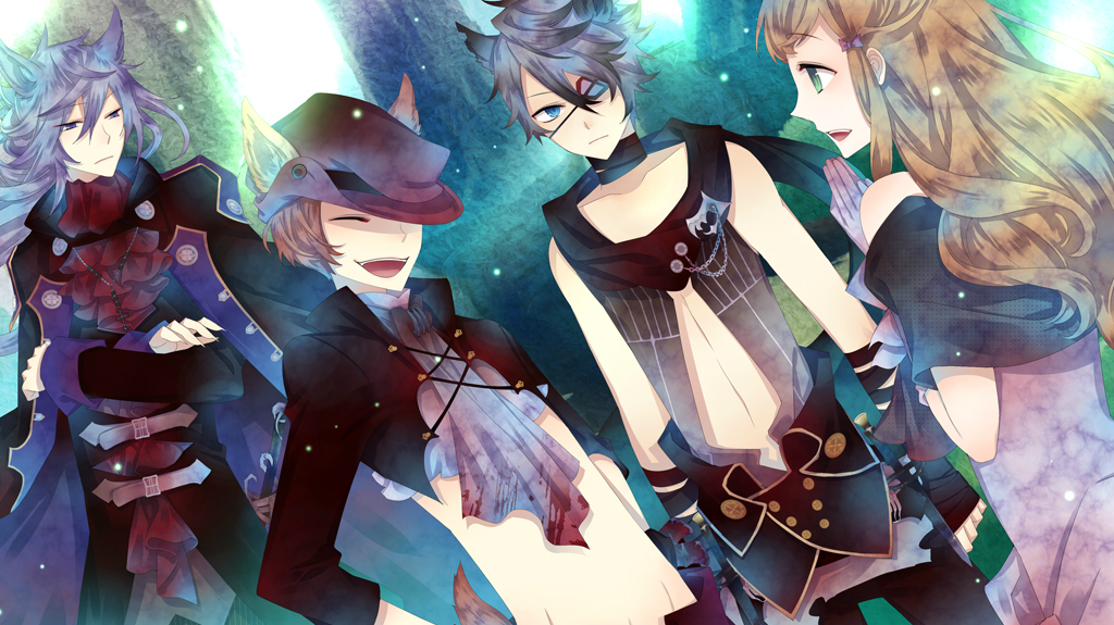 arles_v._felnoir, black_wolves_saga, blue_eyes, fiona_galland, grey_hair, guillan_guinor, kuroyuki, rath_vogart