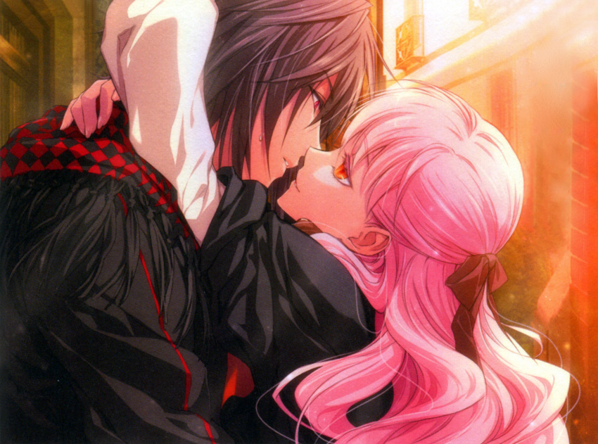 alvaro_garay, lulu_(wand_of_fortune), pink_hair, usuba_kagerou, wand_of_fortune, yellow_eyes