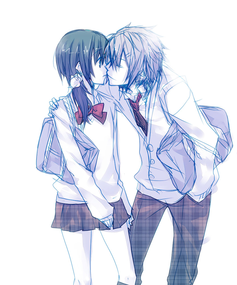 brown_eyes, brown_hair, hakuouki_shinsengumi_kitan, mochikichi, okita_souji_(hakuouki), yukimura_chizuru