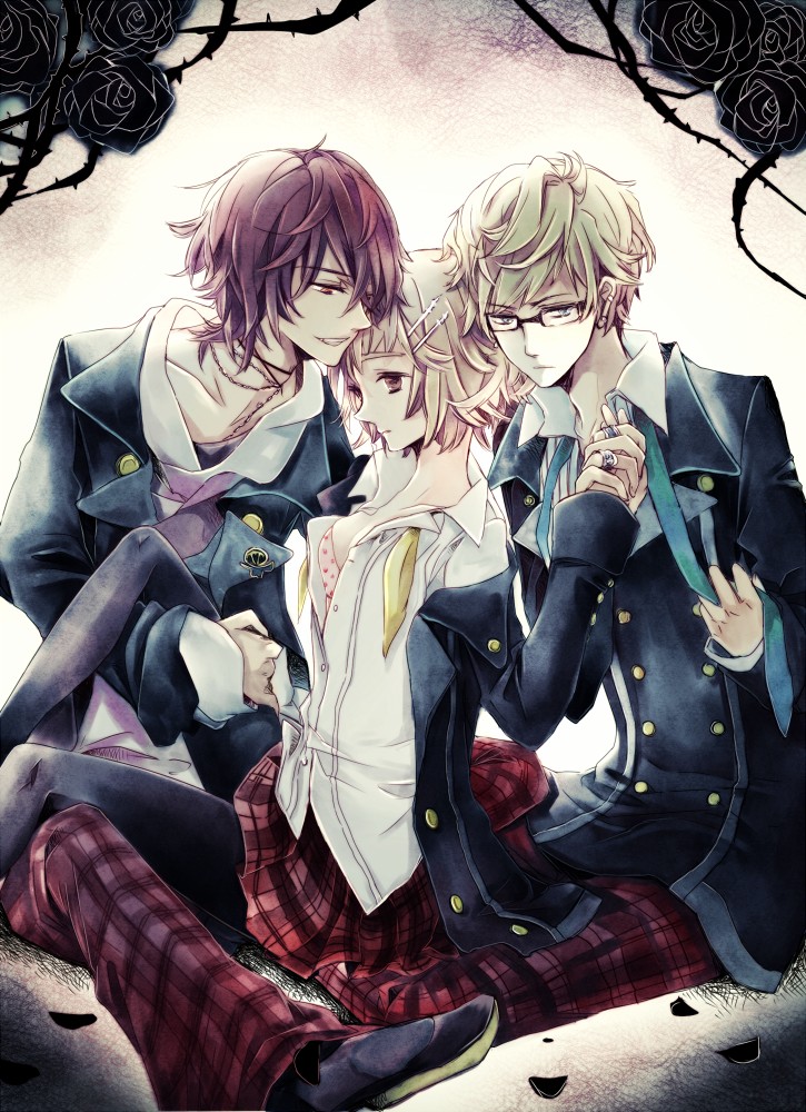 black_hair, brown_eyes, gekka_ryouran_romance, kano_aoi, kano_atsumori, spc, tsumori_nazuna