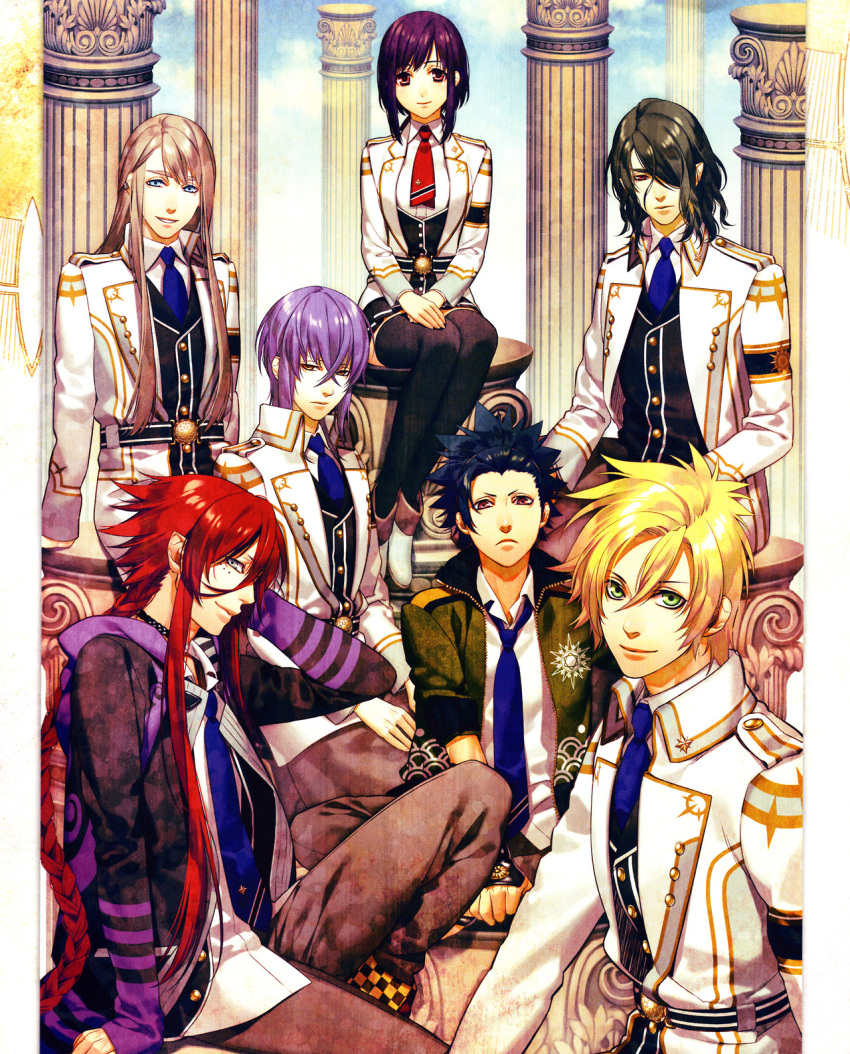 apollon_agana_belea, balder_hringhorni, brown_eyes, hades_aidoneus, kamigami_no_asobi, kazuki_yone, kusanagi_yui, loki_laevatein