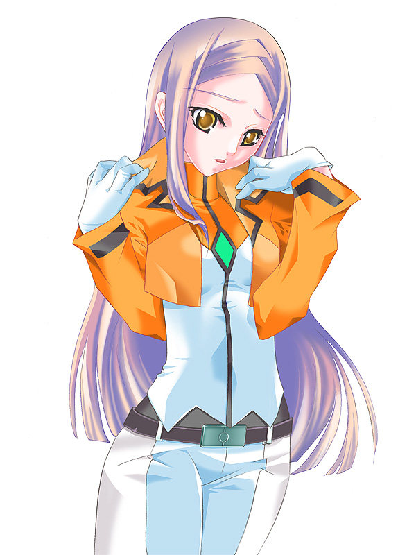 gloves, gundam, gundam_00, jacket, kisou_nowora, lavender_hair, long_hair, soma_peries