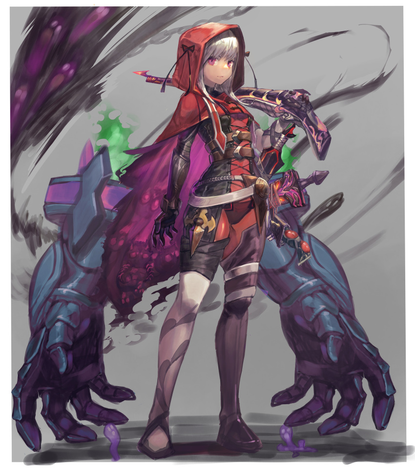 1girl, absurdres, black_gloves, cape, capelet, gloves, gretel_(grimm), grimm's_fairy_tales