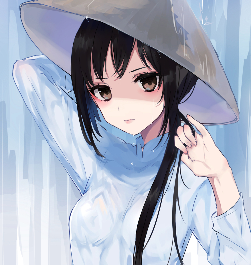 1girl, axis_powers_hetalia, brown_eyes, brown_hair, furumachi_(_trisannkaku), hat, lips, long_hair