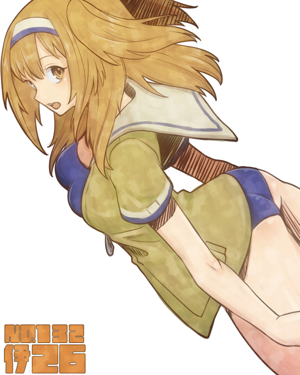 1girl, breasts, chun_chan_co, hairband, i-26_(kantai_collection), kantai_collection, large_breasts, light_brown_eyes