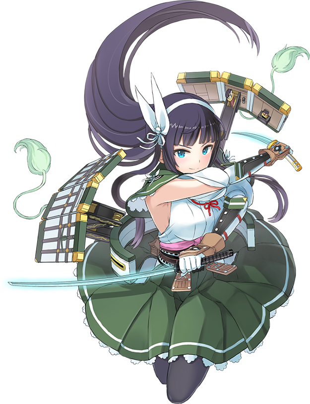 1girl, armpits, artist_request, bangs, black_hair, blue_eyes, blunt_bangs, breasts