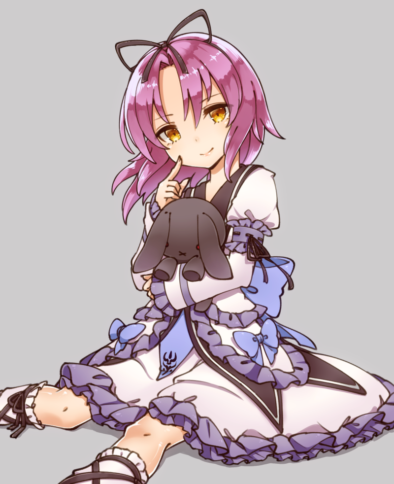 1girl, armband, bangs, blue_bow, bow, closed_mouth, dress, eiyuu_densetsu