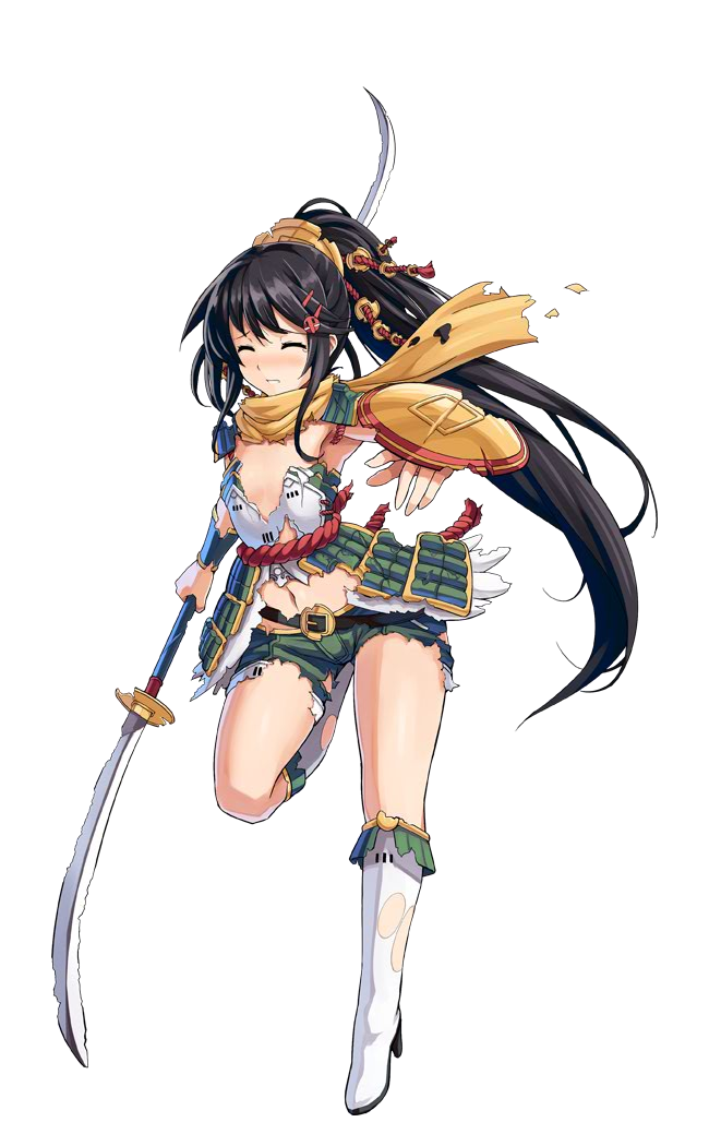 1girl, armor, armpits, black_hair, blush, boots, breastplate, breasts