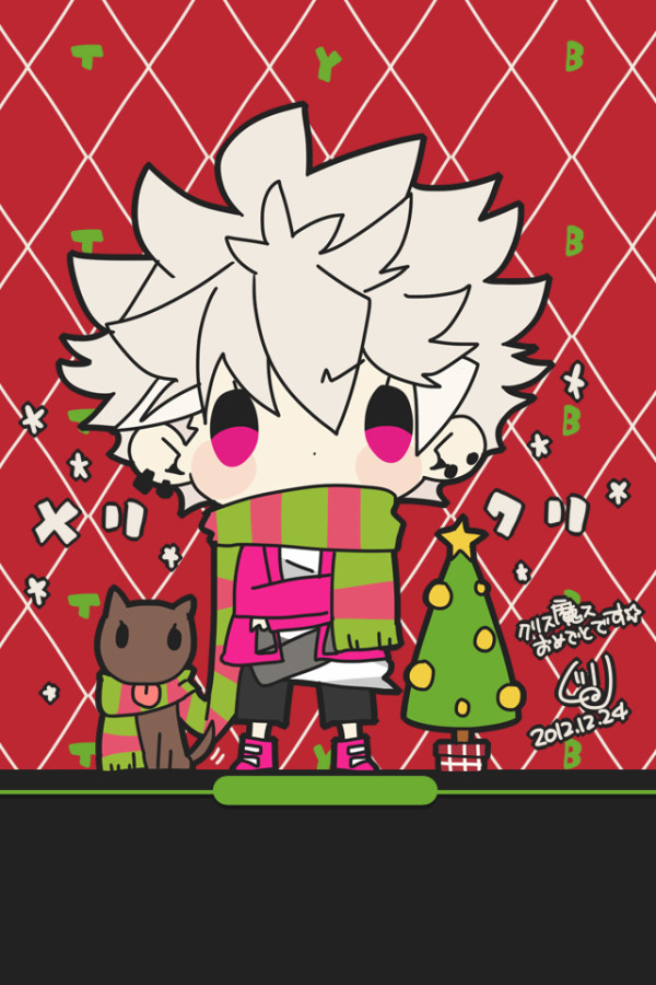 guri_(artist), pink_eyes, rudo_jesus, tokyo_yamanote_boys, white_hair