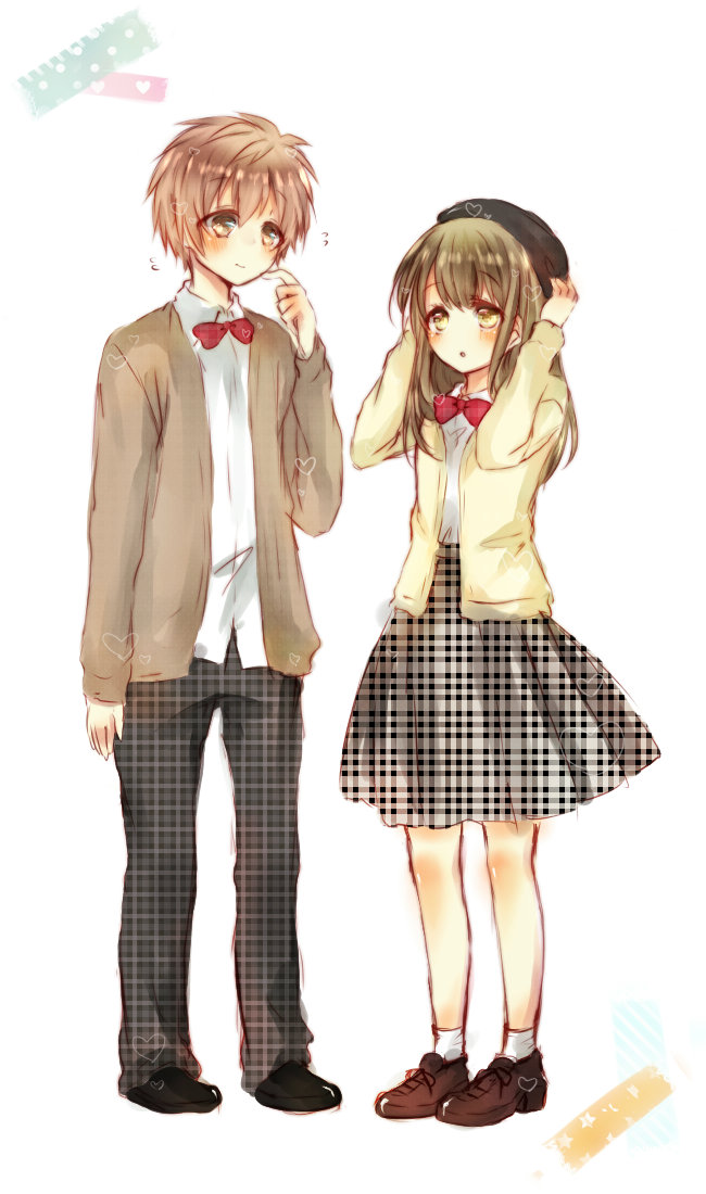 amber_eyes, atano_rio, brown_hair, dynamic_chord, kashii_aki, nnk