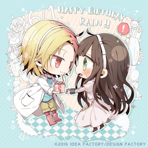 clock_zero, kurou_nadeshiko, nagaoka, pink_eyes, pink_hair, rain_(clock_zero)