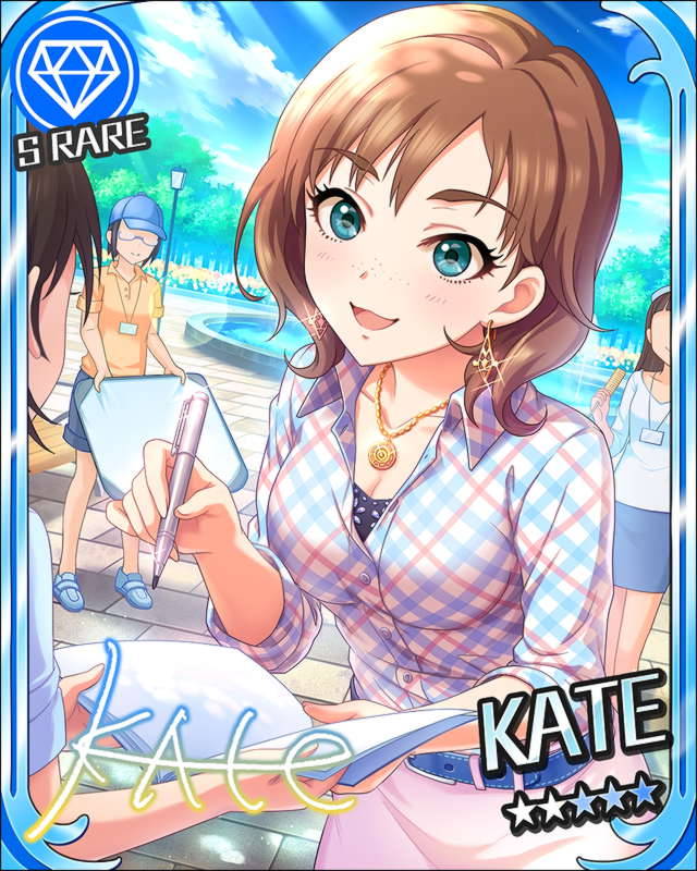 blue-eyes, brown_hair, idolmaster, idolmaster_cinderella_girls, kate_(idolmaster), short_hair