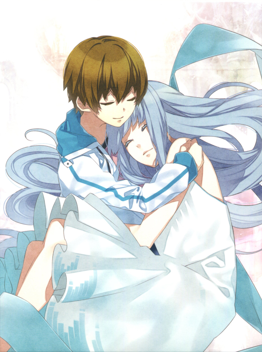 aion_(norn9), blue_eyes, brown_hair, norn9, suzuhara_sorata, teita