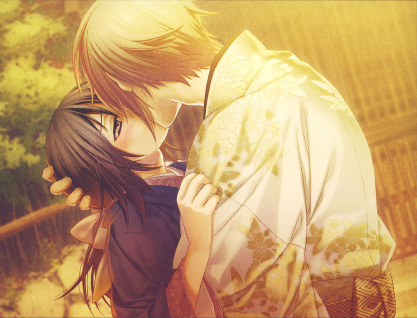 brown_eyes, brown_hair, chikage_kazama, hakuouki_shinsengumi_kitan, kazuki_yone, yukimura_chizuru