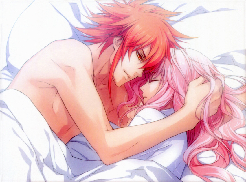 lagi_el_nagil, lulu_(wand_of_fortune), pink_hair, redhead, usuba_kagerou, wand_of_fortune, yellow_eyes
