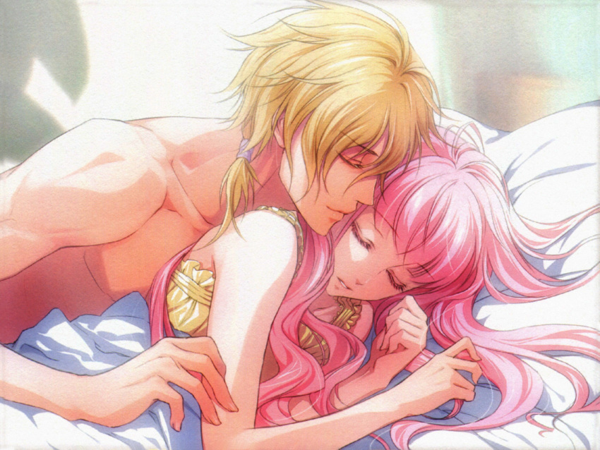 lulu_(wand_of_fortune), noel_valmore, pink_hair, usuba_kagerou, wand_of_fortune, yellow_eyes