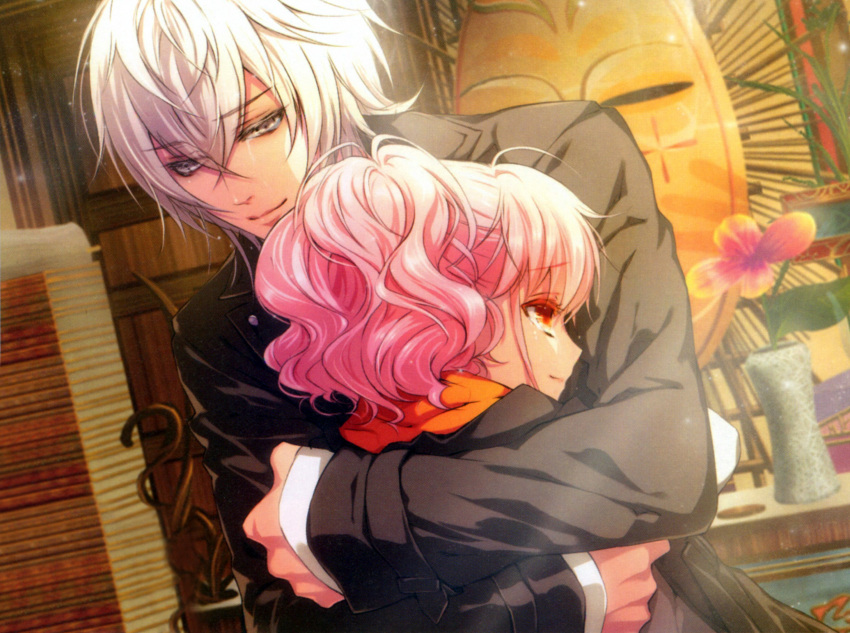 lulu_(wand_of_fortune), pink_hair, salo-mon, usuba_kagerou, wand_of_fortune, yellow_eyes