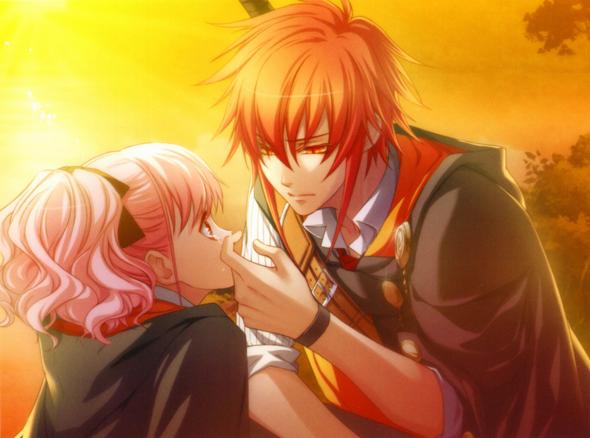 lagi_el_nagil, lulu_(wand_of_fortune), pink_hair, redhead, usuba_kagerou, wand_of_fortune, yellow_eyes