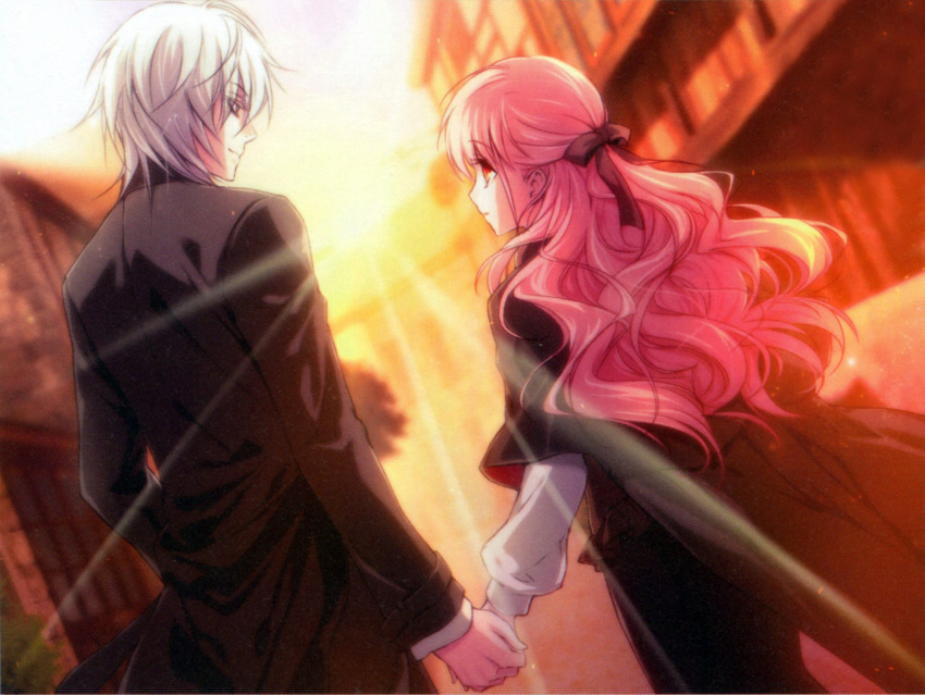 lulu_(wand_of_fortune), pink_hair, salo-mon, usuba_kagerou, wand_of_fortune, yellow_eyes