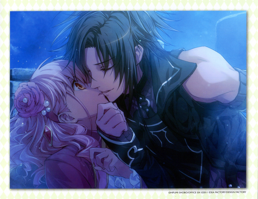 alvaro_garay, lulu_(wand_of_fortune), pink_hair, usuba_kagerou, wand_of_fortune, yellow_eyes