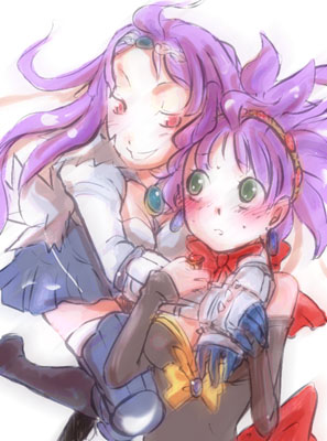blush, breasts, character_request, cosplay, disgaea, disgaea_2, disgaea_3, dress