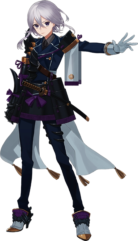 1boy, armor, gloves, high_heels, honebami_toushirou, japanese_armor, kiwame_(touken_ranbu), male_focus