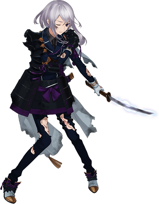 1boy, armor, aura, blood, honebami_toushirou, injury, japanese_armor, kiwame_(touken_ranbu)