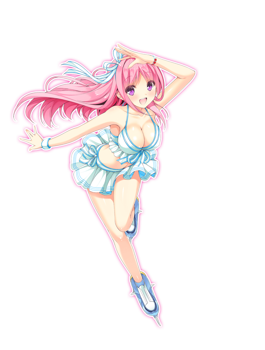 1girl, bangs, bare_shoulders, bikini, bikini_skirt, blush, bow, breasts