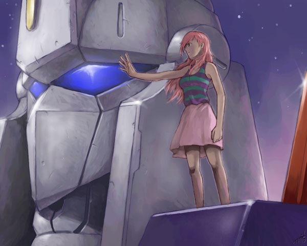 bad_id, daichouhen_doraemon, doraemon, doraemon:_nobita_to_tetsujin_heidan, hands, long_hair, mecha, mito_hakruren