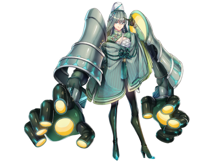 1girl, \n/, black_gloves, black_legwear, black_shoes, celesteela, full_body, gloves